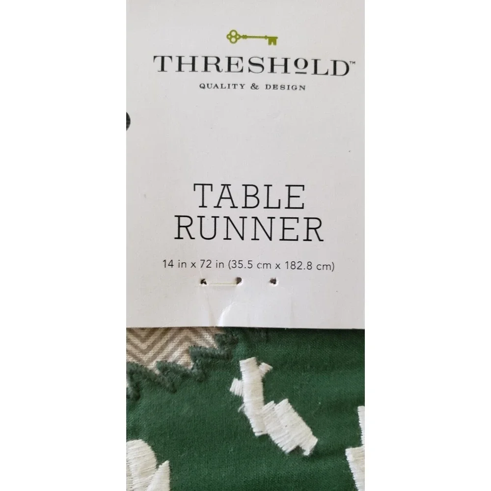 Holiday Table Runner Christmas Red Truck Christmas Tree nwt‎ plaid Threshold